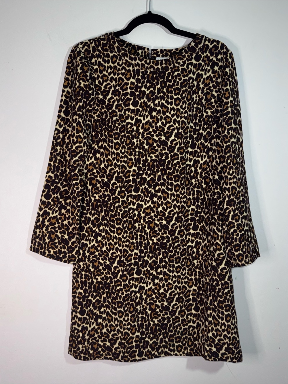 J.Crew Factory Size 6 Leopard Animal Print Crepe Shift Dress NWT